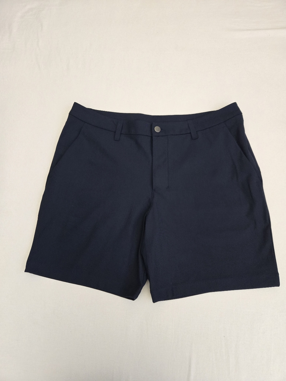 Lululemon ABC Classic Fit Short Navy Blue Shorts LM7BMHS Comfort Stretch